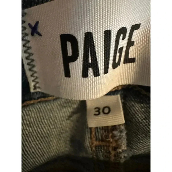 Paige Women's Blue Five Pocket Straight Leg Denim Verdugo Ankle Jean Size 30 - Picture 3 of 9